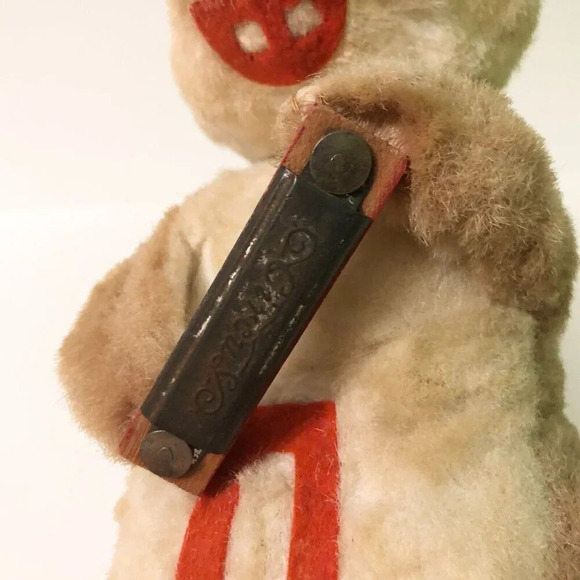 Vintage 1950s Alvin And The Chipmunks Wind Up Musical Alvin Plush Figure - Picture 15 of 17